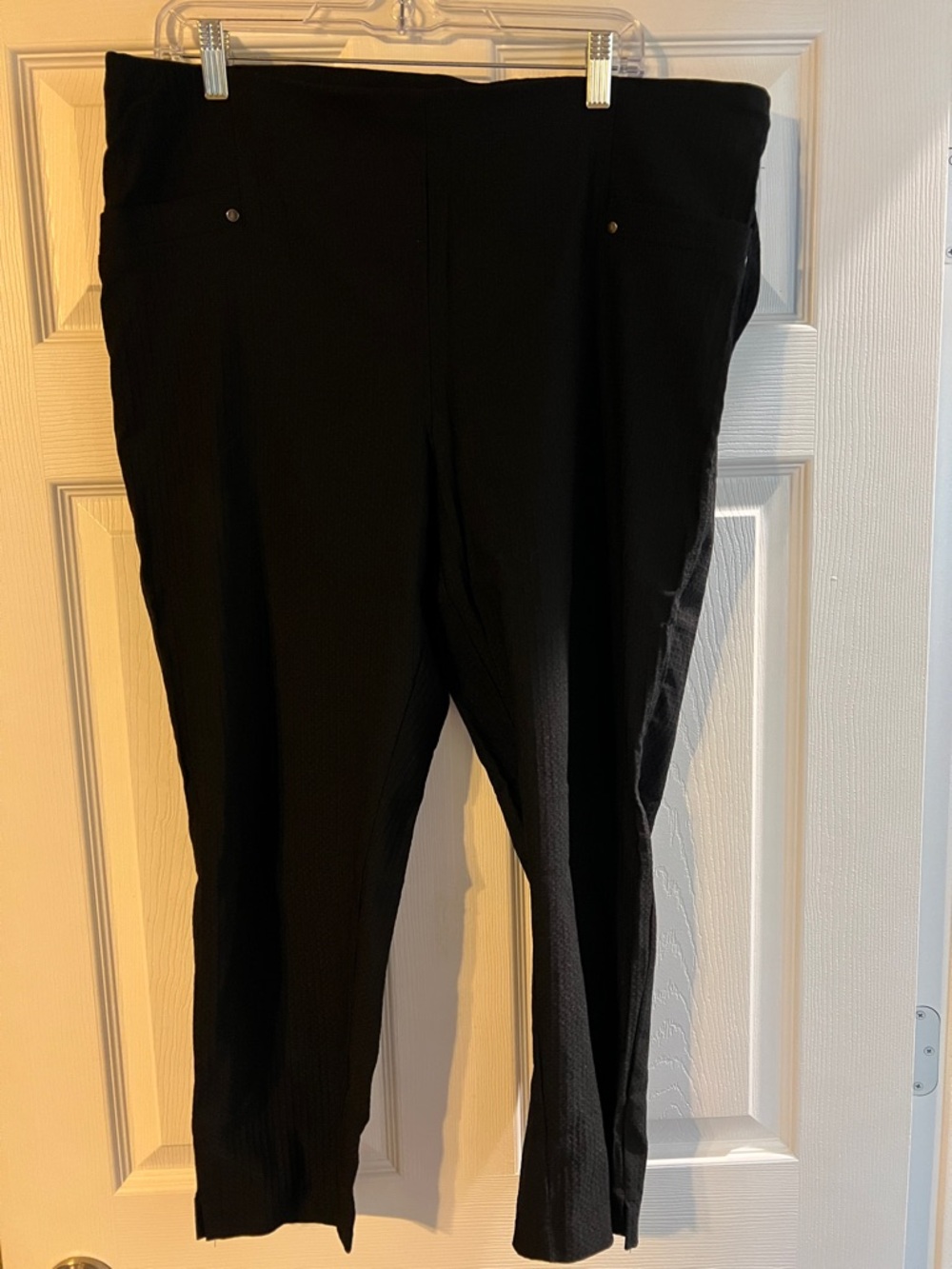 Black Stretch Ankle Pants